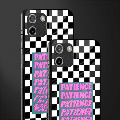 patience checkered glass case for realme c11 image-2