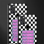 patience checkered glass case for samsung galaxy a21s image-2