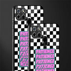 patience checkered glass case for realme narzo 30a image-2