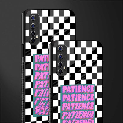 patience checkered glass case for realme 7 image-2