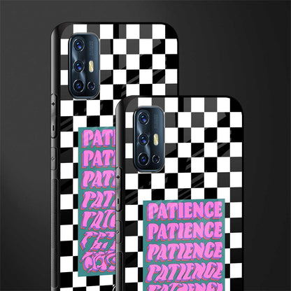 patience checkered glass case for vivo v17 image-2