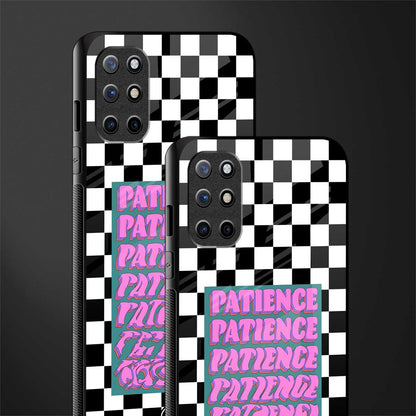 patience checkered glass case for oneplus 8t image-2