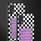 patience checkered glass case for realme 7 pro image-2