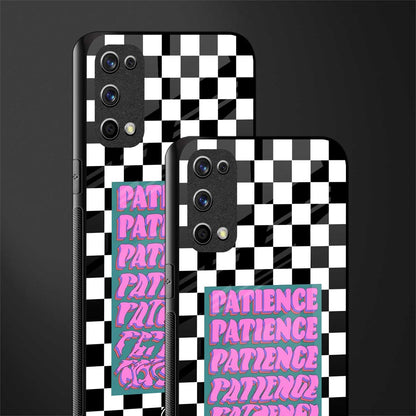 patience checkered glass case for realme x7 pro image-2