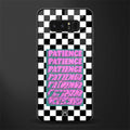 patience checkered glass case for samsung galaxy note 8 image