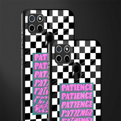 patience checkered glass case for realme c21 image-2