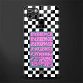 patience checkered glass case for realme c21 image