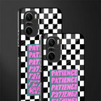 patience checkered glass case for mi 11x 5g image-2