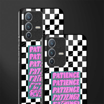 patience checkered glass case for vivo v23 pro 5g image-2