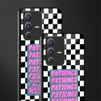 patience checkered glass case for vivo v23 5g image-2