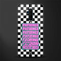 patience checkered glass case for oneplus 7t pro image