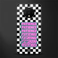 patience checkered glass case for oneplus 7t image
