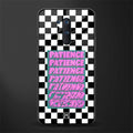 patience checkered glass case for oneplus 8 pro image