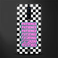 patience checkered glass case for oneplus 8 image