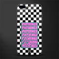 patience checkered glass case for iphone 7 plus image