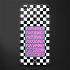 patience checkered glass case for iphone 6 plus image
