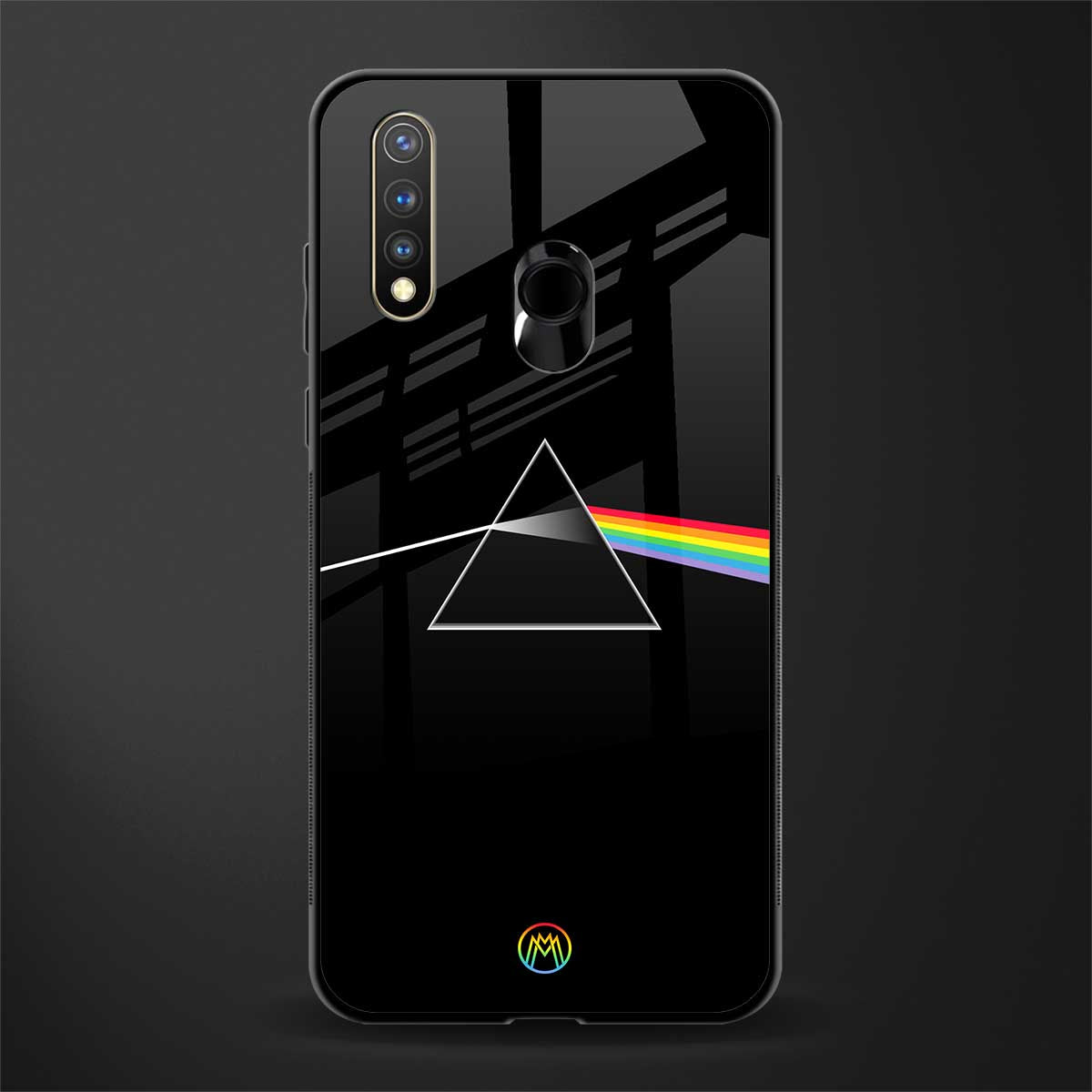 pink floyd glass case for vivo y19 image