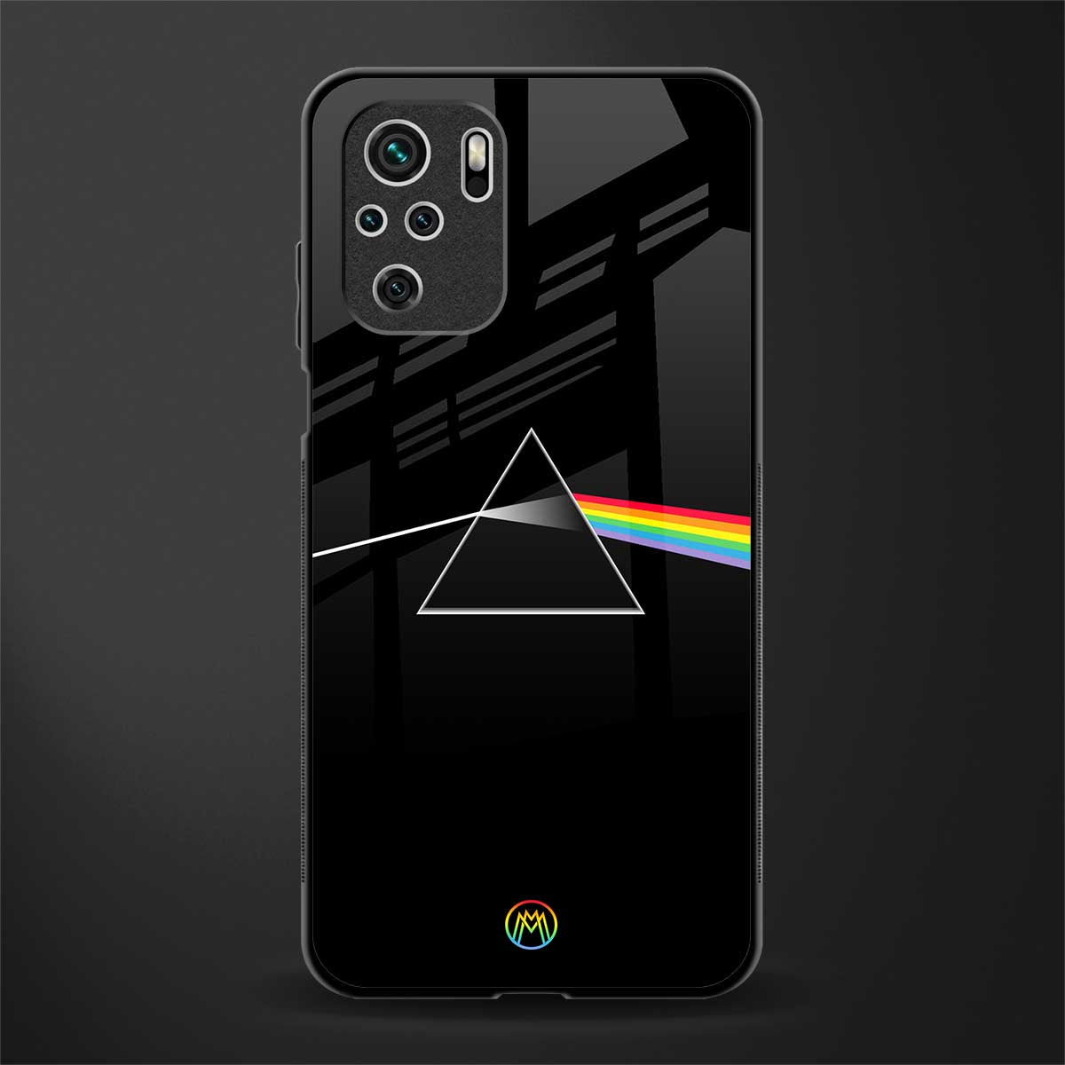 pink floyd glass case for redmi note 10 image