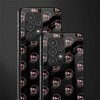 pink skull pattern back phone cover | glass case for samsung galaxy a73 5g