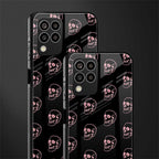 pink skull pattern back phone cover | glass case for samsung galaxy m33 5g