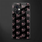 pink skull pattern back phone cover | glass case for oppo f21 pro 5g