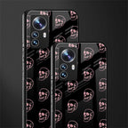 pink skull pattern back phone cover | glass case for xiaomi 12 pro