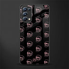 pink skull pattern back phone cover | glass case for oppo reno 5