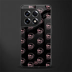 pink skull pattern back phone cover | glass case for oneplus 11r