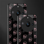 pink skull pattern back phone cover | glass case for realme 11 pro 5g