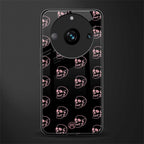 pink skull pattern back phone cover | glass case for realme 11 pro 5g