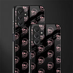 pink skull pattern back phone cover | glass case for samsun galaxy a24 4g