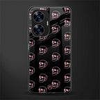 pink skull pattern back phone cover | glass case for realme c55