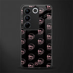 pink skull pattern back phone cover | glass case for vivo v27 pro 5g