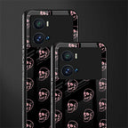 pink skull pattern back phone cover | glass case for iQOO 9 Pro