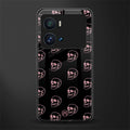 pink skull pattern back phone cover | glass case for iQOO 9 Pro