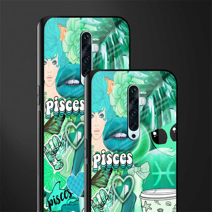 pisces aesthetic collage glass case for oppo reno 2z image-2