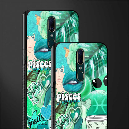 pisces aesthetic collage glass case for oppo f11 image-2