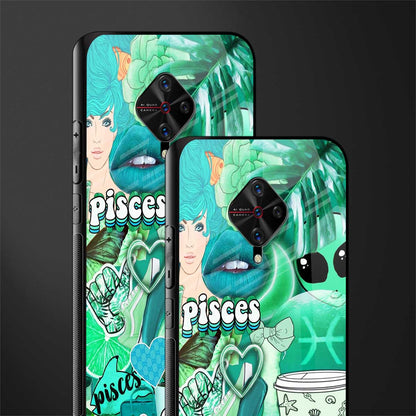 pisces aesthetic collage glass case for vivo s1 pro image-2