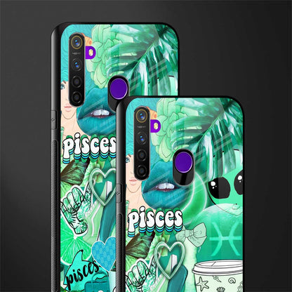 pisces aesthetic collage glass case for realme 5s image-2