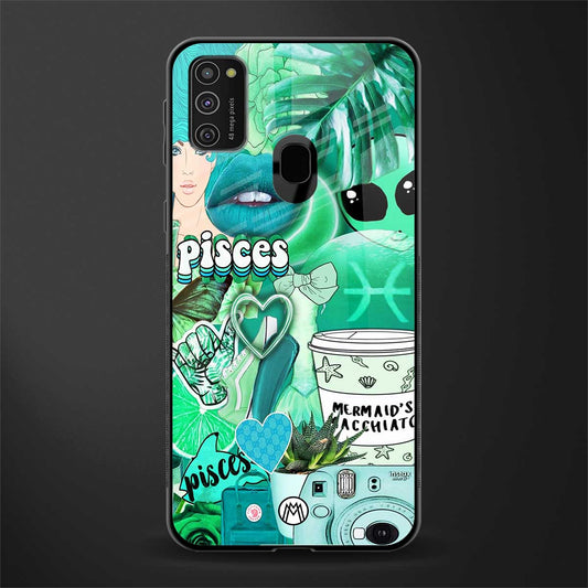 pisces aesthetic collage glass case for samsung galaxy m30s image