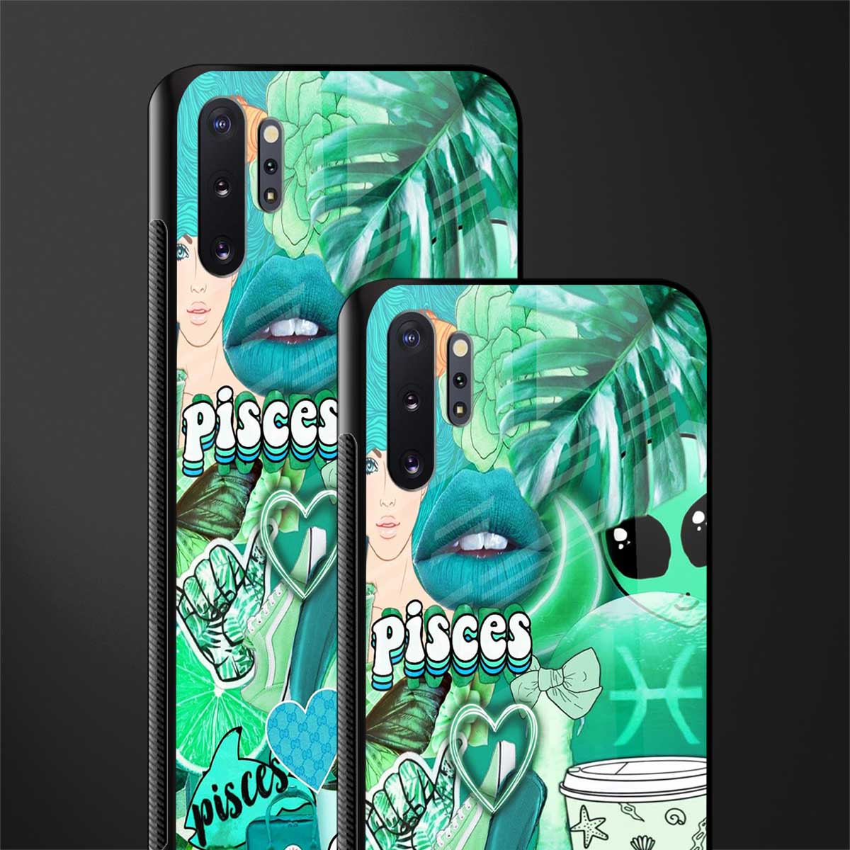 pisces aesthetic collage glass case for samsung galaxy note 10 plus image-2