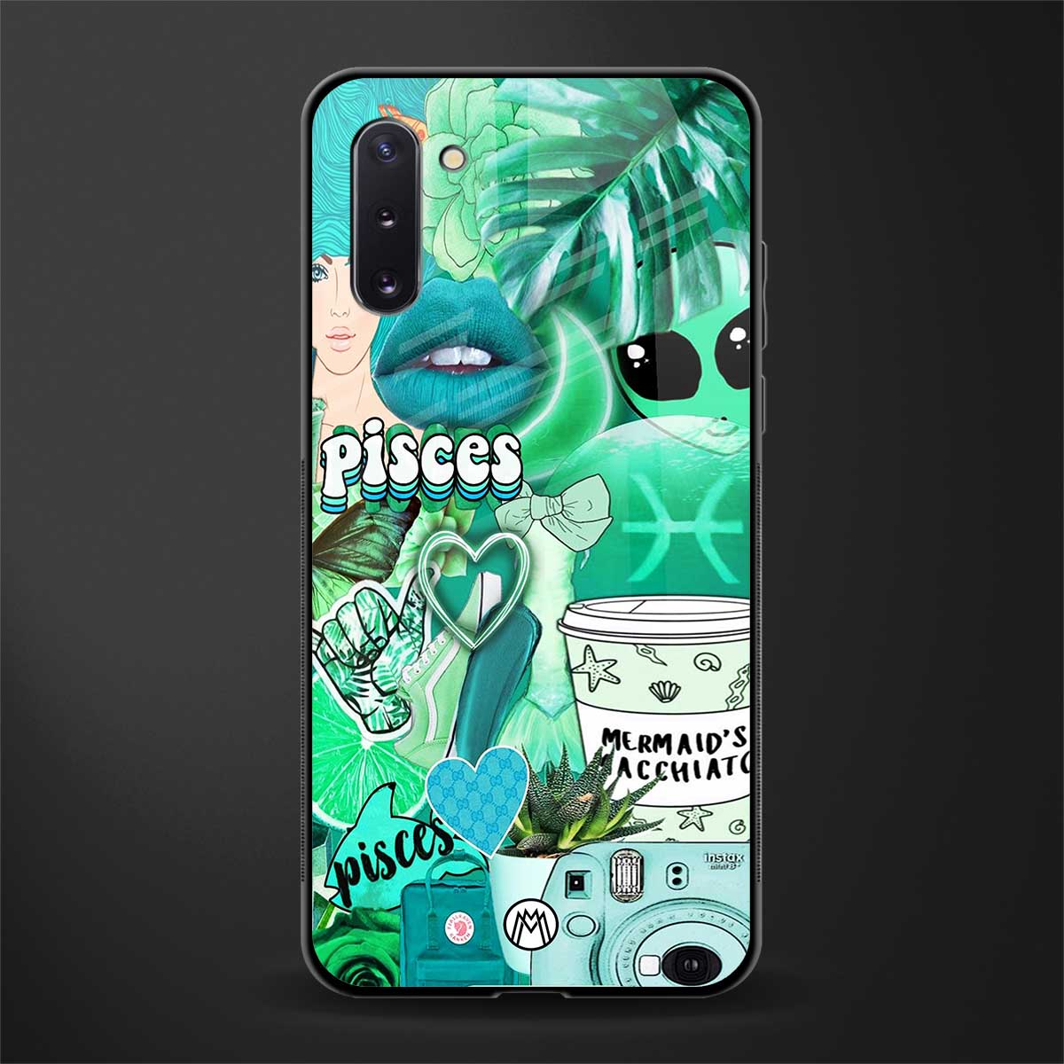 pisces aesthetic collage glass case for samsung galaxy note 10 image