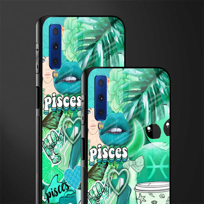 pisces aesthetic collage glass case for samsung galaxy a7 2018 image-2