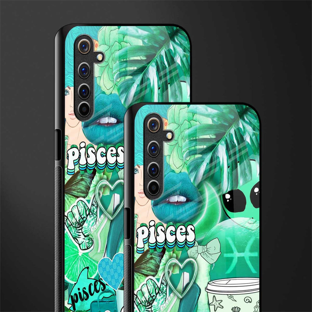 pisces aesthetic collage glass case for realme 6i image-2