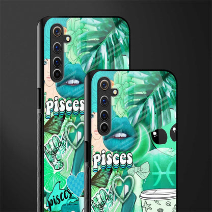 pisces aesthetic collage glass case for realme 6 image-2