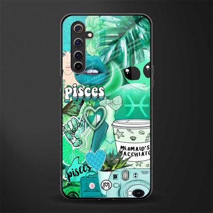 pisces aesthetic collage glass case for realme 6 pro image