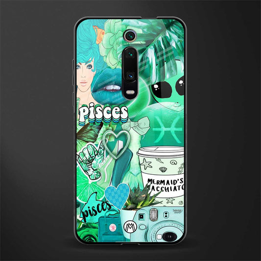 pisces aesthetic collage glass case for redmi k20 image
