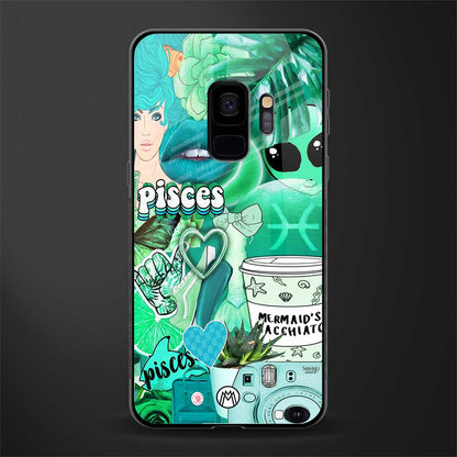 pisces aesthetic collage glass case for samsung galaxy s9 image