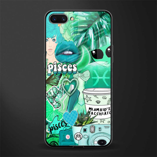 pisces aesthetic collage glass case for oppo a3s image
