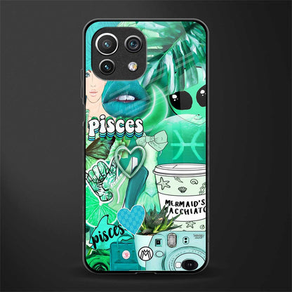 pisces aesthetic collage glass case for mi 11 lite image